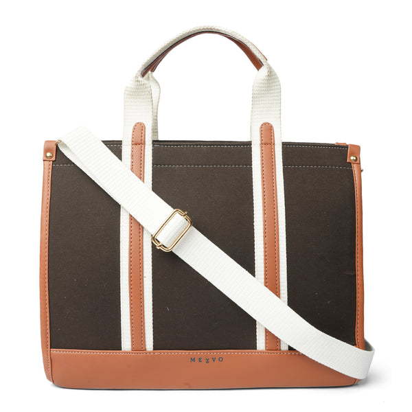 Laptop Tote Bag Brown